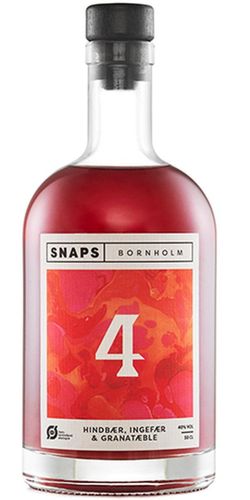 Snaps Bornholm no. 4 Hindbær, Ingefær & Granatæble