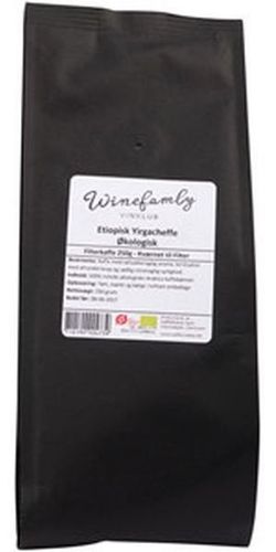 Etiopisk Yirgacheffe kaffe 250 g. (Malet kaffe)