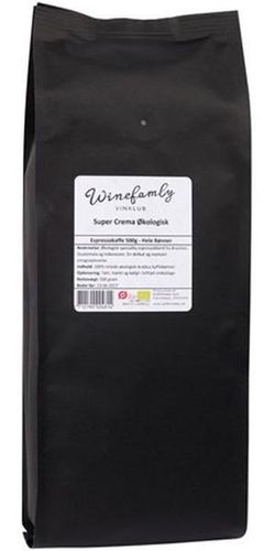 Super Crema Økologisk espresso 500 g. (Hele bønner)