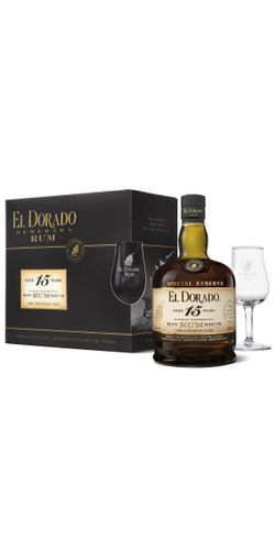 El Dorado 15 års m. 2 glas