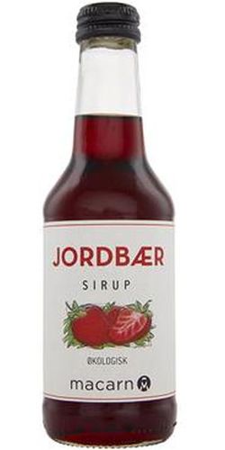 Macarn, Økologisk Jordbær Sirup
