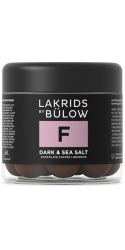 Lakrids by Bülow "F" Dark & Seasalt 125 g.
